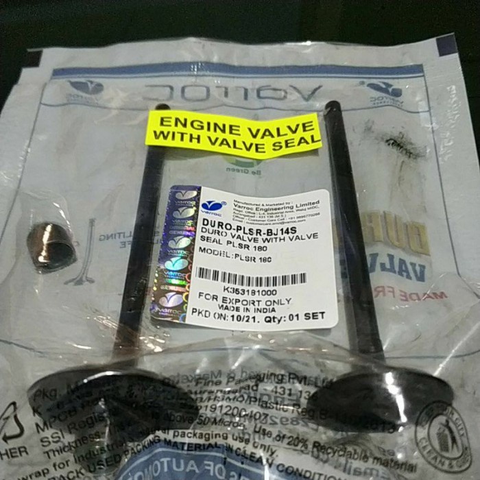Klep Set Valve Kit Bajaj Pulsar 180 Ug3 Bajaj Pulsar 180 Ug4