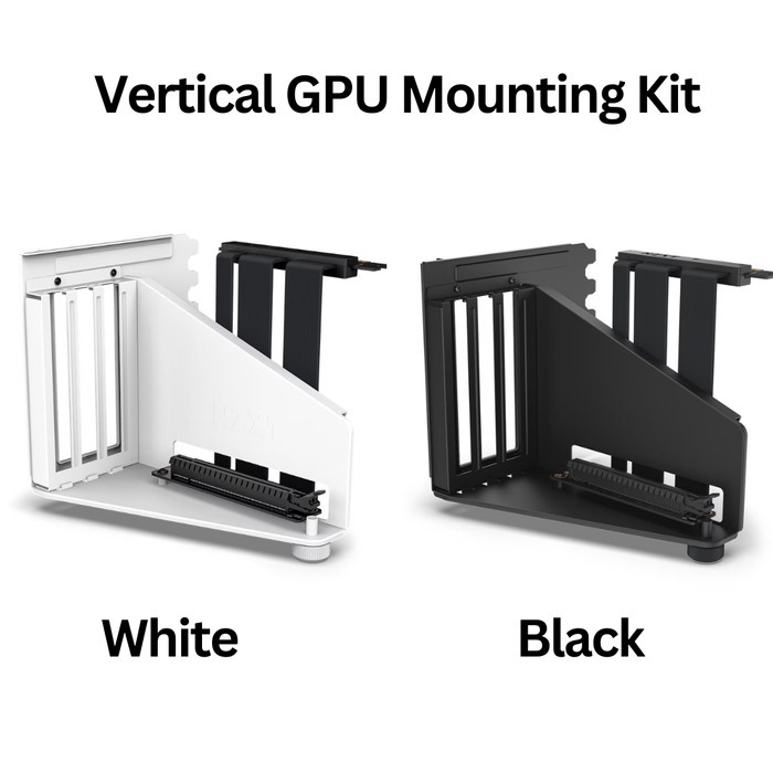 NZXT Vertical GPU Mounting Kit - GPU Holder & PCIe 4.0 Riser Cable