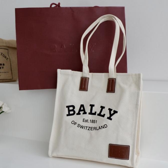 Bally Classic Goddess Tote Bag In White - Original 100% Olshopanesti