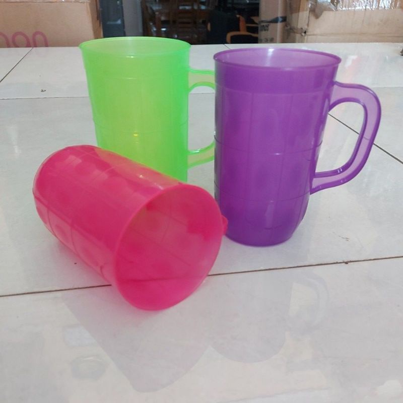 CANGKIR PLASTIK MURAH/CANGKIR BEER PLASTIK MURAH/CANGKIR GAGANG PLASTIK/CANGKIR  CANGKLEK MURAHCANGK