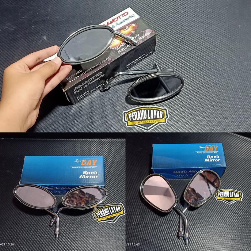 SPION OVAL KECIL SPION OVAL TELUR DAY SPION OVAL KECIL AGAMOTO KACA PUTIH