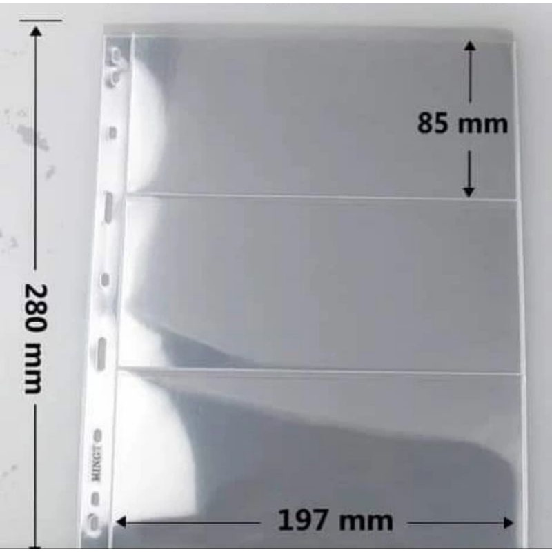 

Refill Uang Kertas Perangko Mingt Bening Sekat 3 Baris Transparan Bijian Eceran