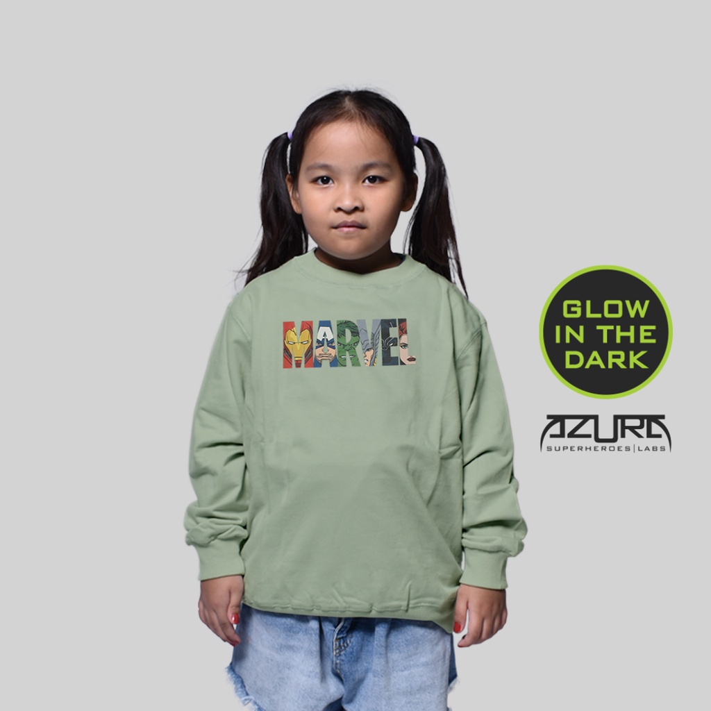 Crewneck Azura Marvel Original Avengers Characters (Anak)