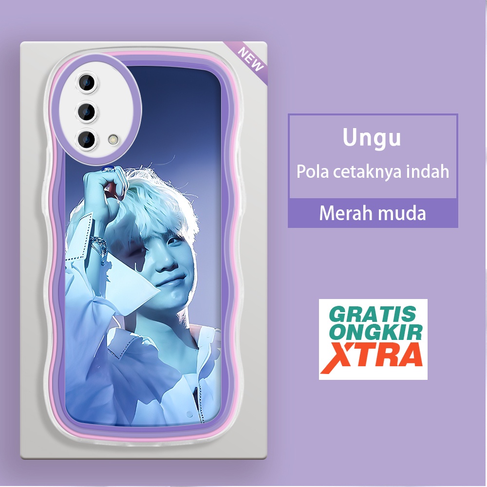 Mulia OPPO A71 A74 A76 A77S A83 A91 A92 A93 2020 A95 A96  Casing Ponsel  Pola Min Yoon Gi BTS Korea 
