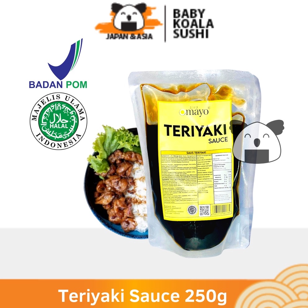 

Baru.. OMAYO Teriyaki Sauce 250 g Halal | Saus Teriyakai Ala Jepang Y80