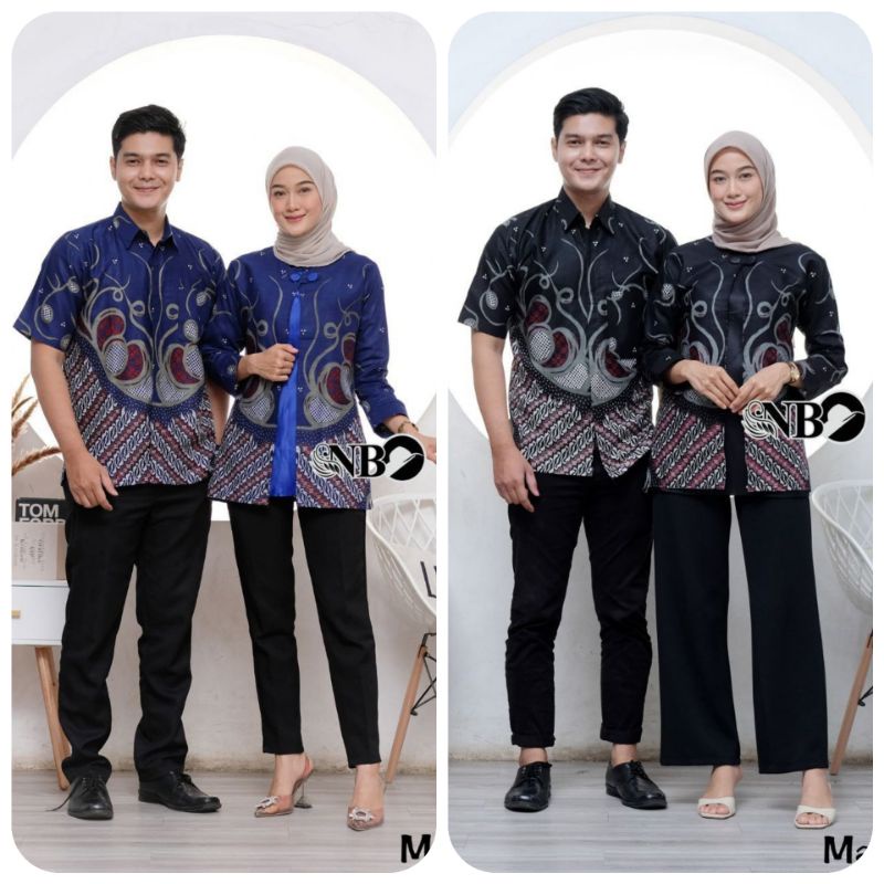 Batik Blouse Couple | Batik Couple Modern | Baju Batik Couple | Blouse Batik Modern | Baju Batik Cou