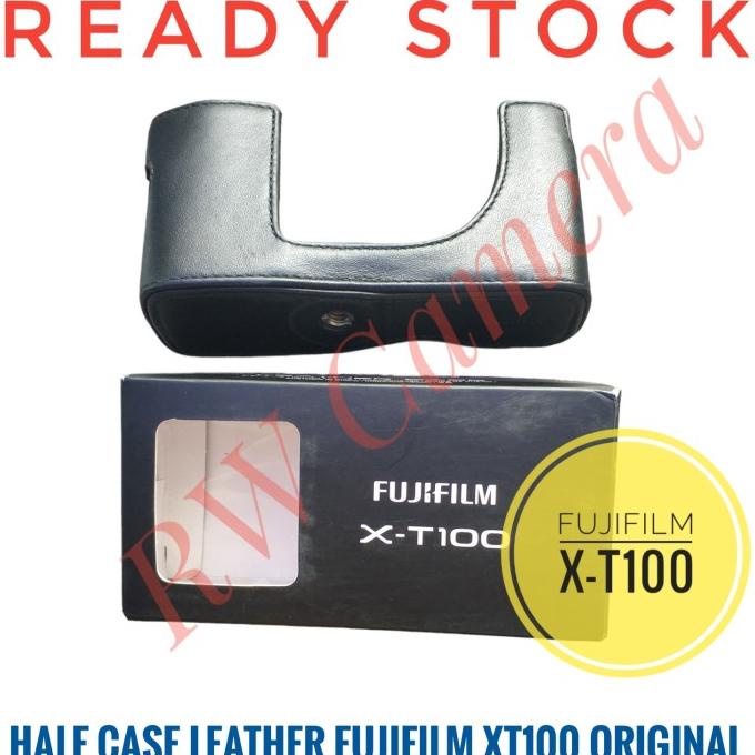 Half Case Fujifilm X-T100 Bekas Fuji Xt100 Leather Sarung Bag Kulit