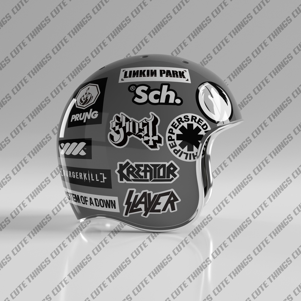 

34 stiker pack spesial series black white untuk hp laptop helm tumbler motor brand band hype 80