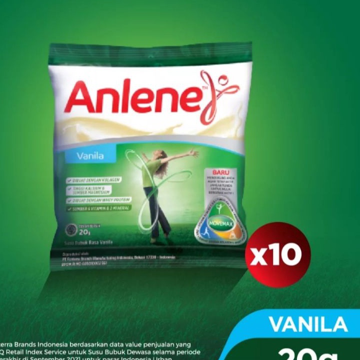 

KRNW5292㊮ [PROMO] ANLENE SACHET VANILLA 20gr x 10 pcs ㊰