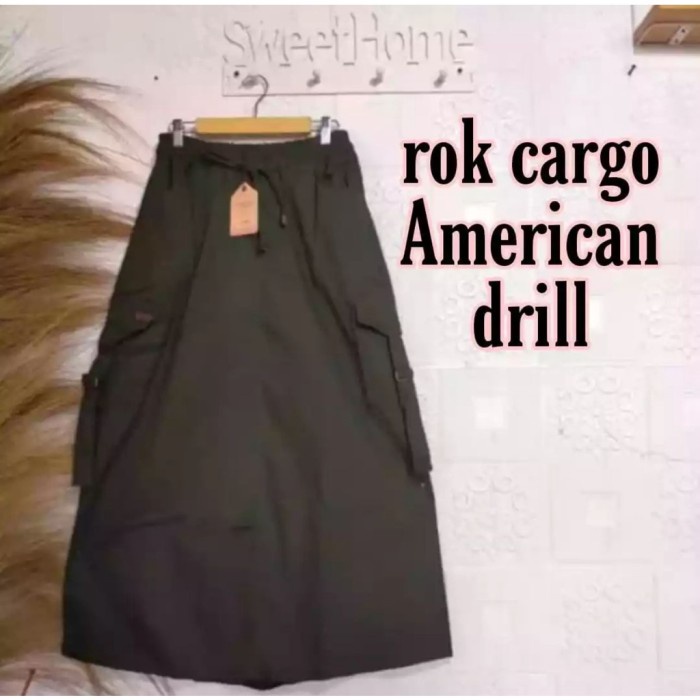 Top Rok Cargo Casual Panjang // Rok Span // Rok Chinos // Rok