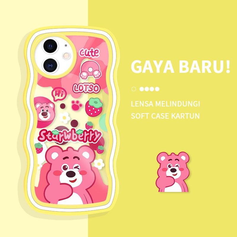 Casing Ponsel untuk iPhone 11 12 Pro MAX XR X XS MAX 12 Mini Case Kartun Lucu Beruntung Berwarna war