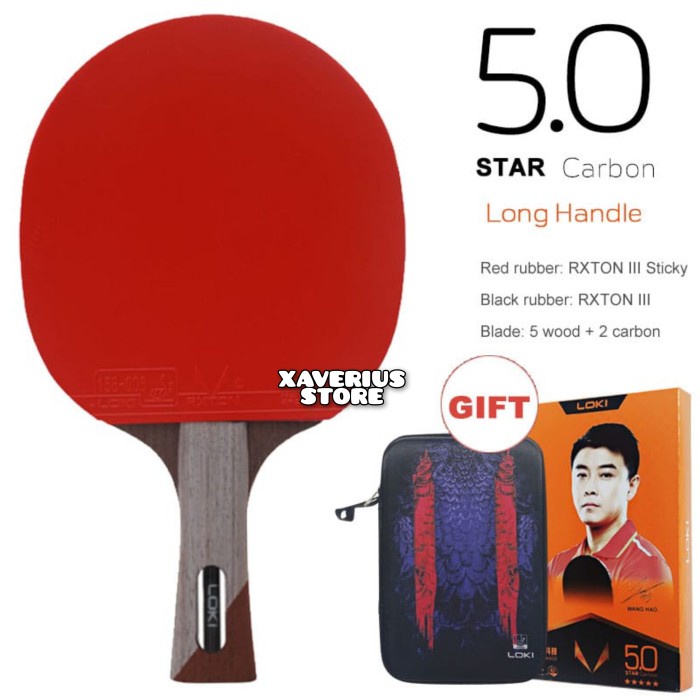 Terlaris Bat/Bad Pingpong Loki 5 Star Carbon Original