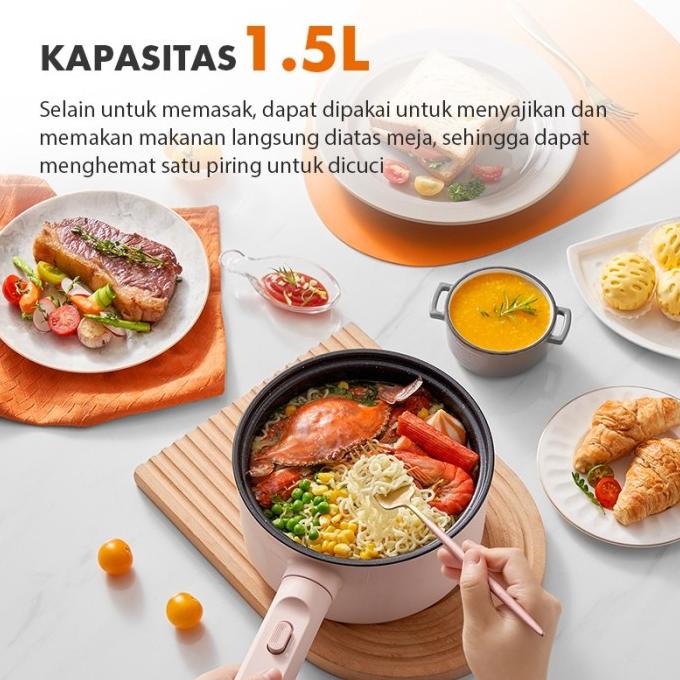 

Gaabor Panci Listrik Low Watt Serbaguna Anti Lengket / Gr-N15D1