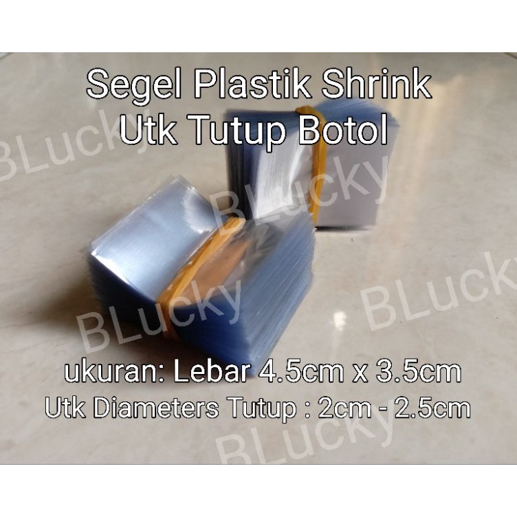 ★★ Z 200pcs Segel Plastik Shrink untuk Tutup Botol - Ukuran Segel Lebar 4.5cm x 3.5cm Terbaru¯