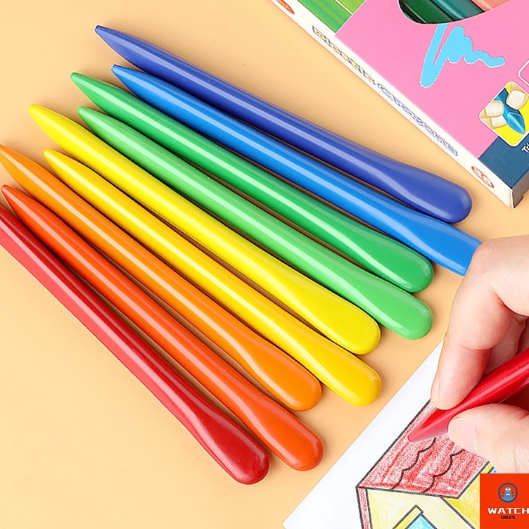 

Terbaru✬➼ KQMKT COD✅Plastic Krayon Sekolah 12/24/36 Crayon Mewarnai Crayon Anti Air Anti Kotor Tangan Crayon Pensil Warna P75 F52 ➯Grosir