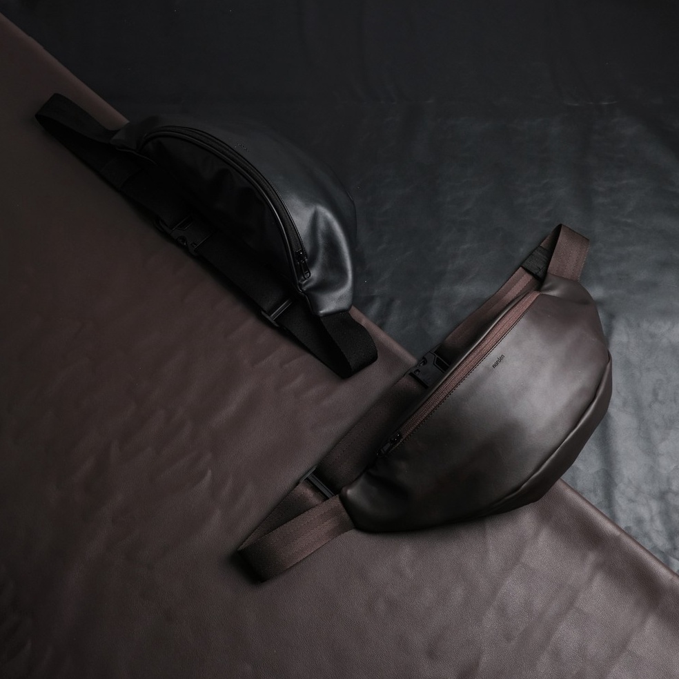 TERMURAH. ADLER WAISTBAG - Tas Selempang Kulit Pria