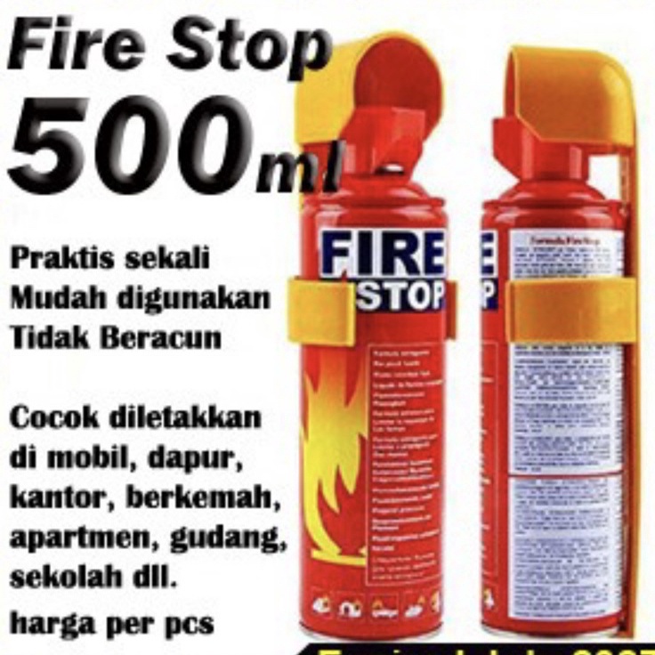 Super Untung FIRE STOP EXTINGUISHER APAR MINI SPRAY RACUN ALAT PEMADAM API KEBAKARAN RINGAN PORTABLE