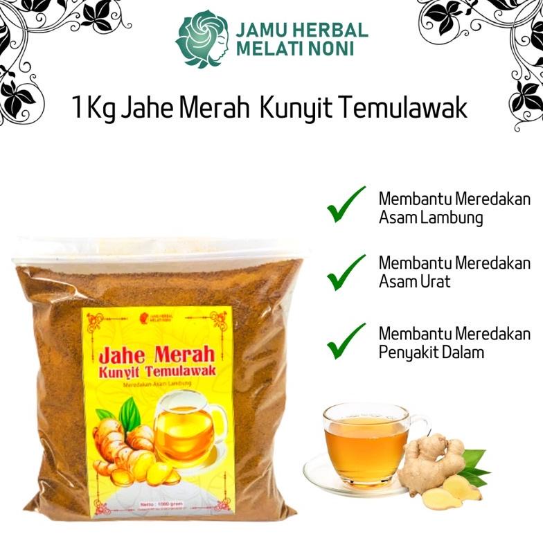 

Update Jahe Merah Kunyit Temulawak Lemon Sereh Bubuk Murni Gula Aren 1 Kg Instan Jamu Herbal Original Melati Noni !