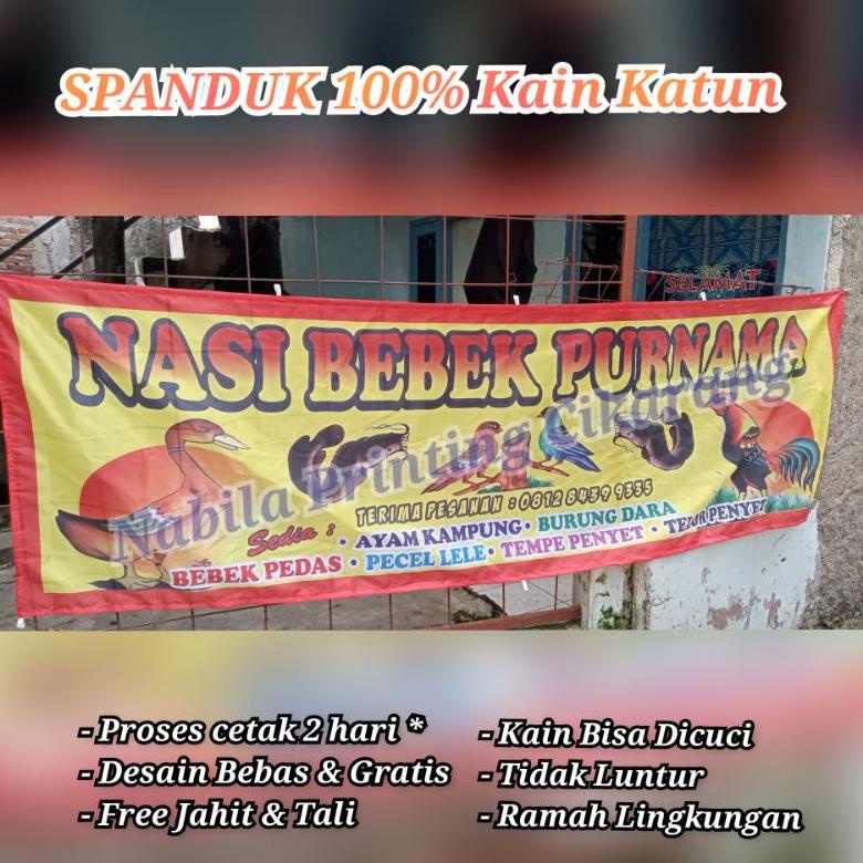 8.8 [Discount] Spanduk Kain Pecel Lele  Lamongan  Soto Lamongan  Sari Laut  Lalapan  Seafood  Sate  