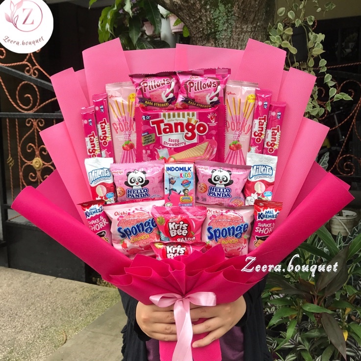 

Ready Stok (B22) Bucket snack/buket snack/bouquet [INCLUDE: Greeting card+packing]