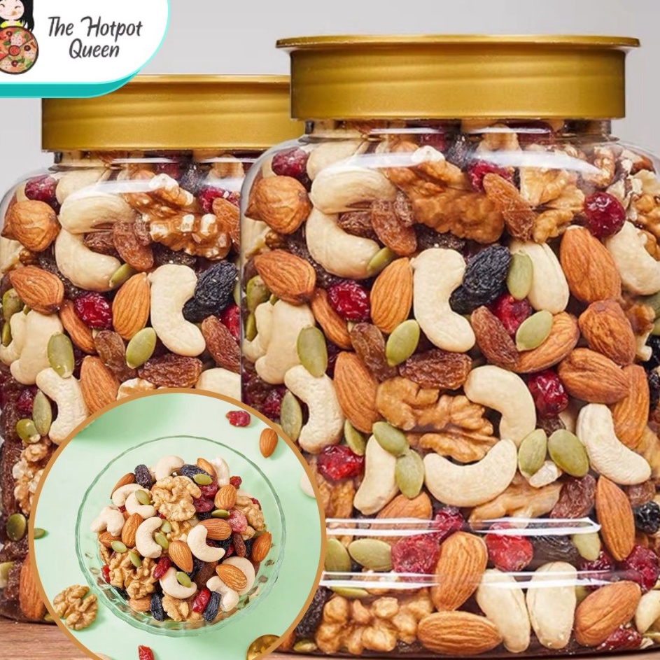 

➾Terkini✢☊ I8GKQ Premium Mixed Nuts | Trail Mix 500g Super Food (Sunflower, Pumpkin Seeds, Almond, Raisin, Cranberry) | Kacang Walnut P95 ☍Bestseller