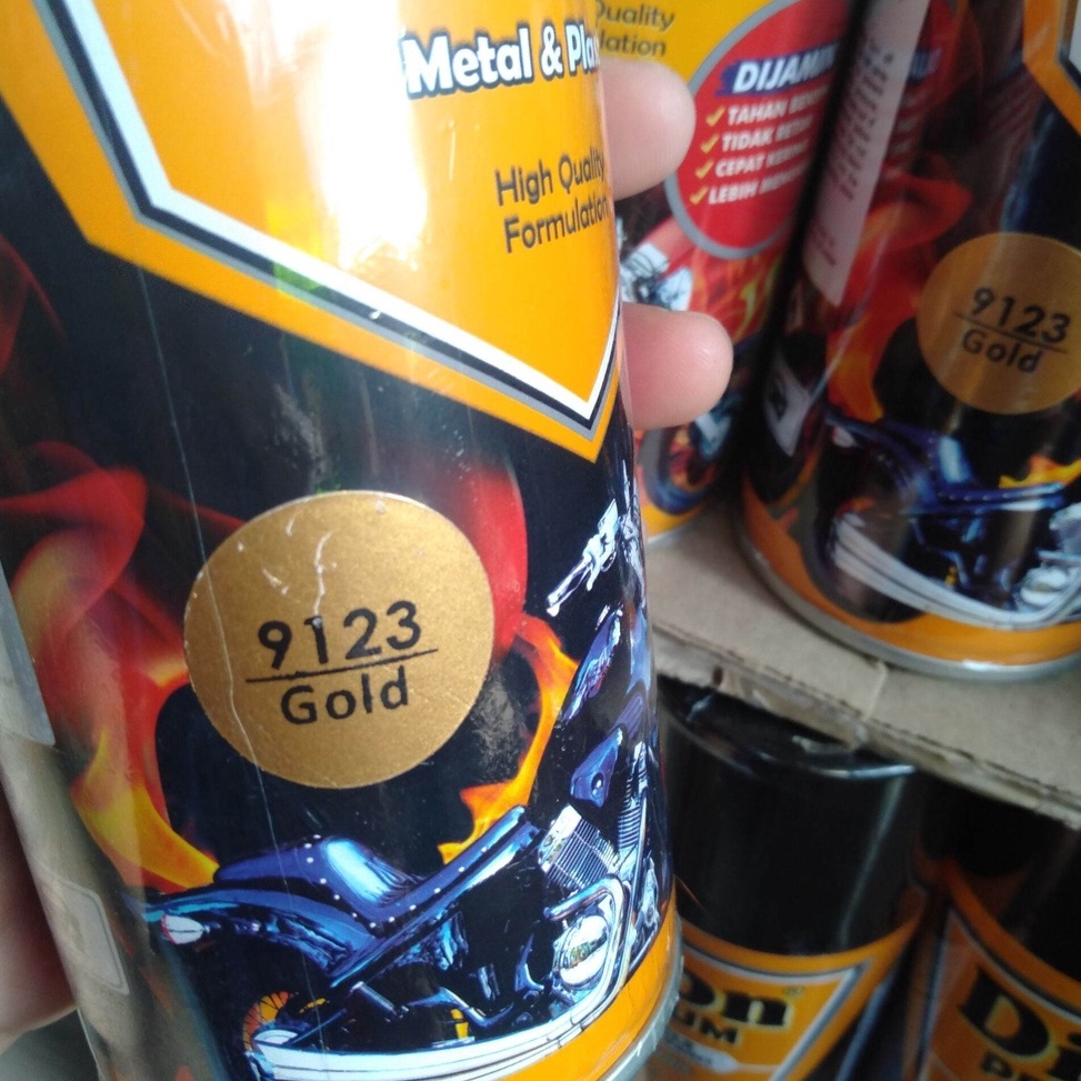 REKOMENDASI. Pilok Pilox Ditom Premium gold 9123 400cc Gold Emas Velg RCB cat semprot diton premium