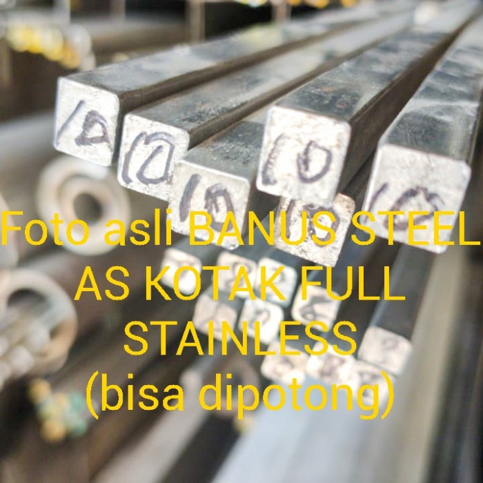 AS kotak stainless 6 mm x 6 mm x 4 meter full stainless 6 x 6 mm