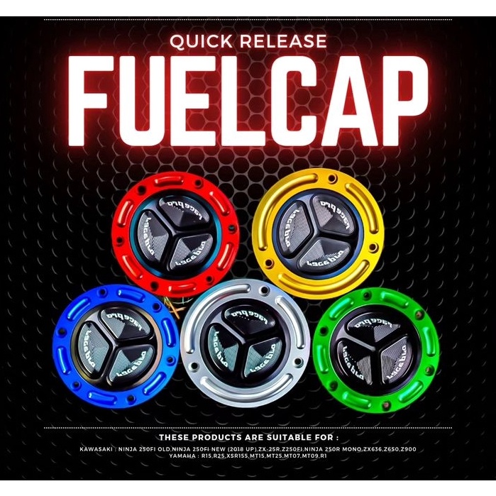 STOK TERBARU FUEL CAP R15 FUELCAP MT15 TUTUP TANGKI RACEPRO R25 FUEL CAP R15 GSX
