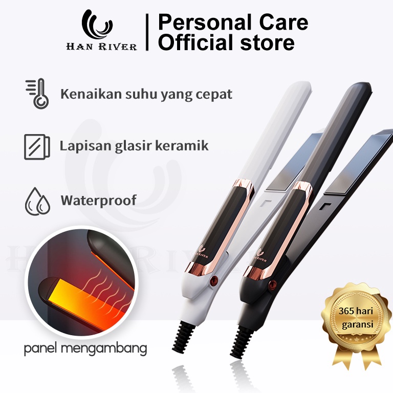 Sale Terbatas!.. Han River  Catokan Rambut  HRJFB03 Mengeriting/Meluruskan-Kontrol suhu cerdas