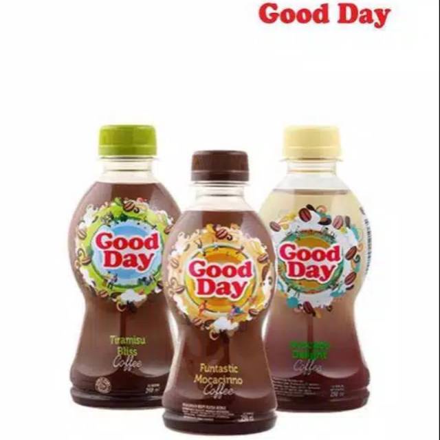 

Kopi Good Day Botol Funtastic Mocacinno, Original Cappuccino, Avocado Delight 1 Dus isi 24 Botol @250ml