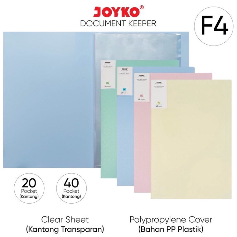 

✾Model Terkini✻ NNNhj (ISI 20 & 40 lbr) Document Keeper Clear Holder Map File Dokumen Folder Joyko DK-20 DK-40 I81 Grosir