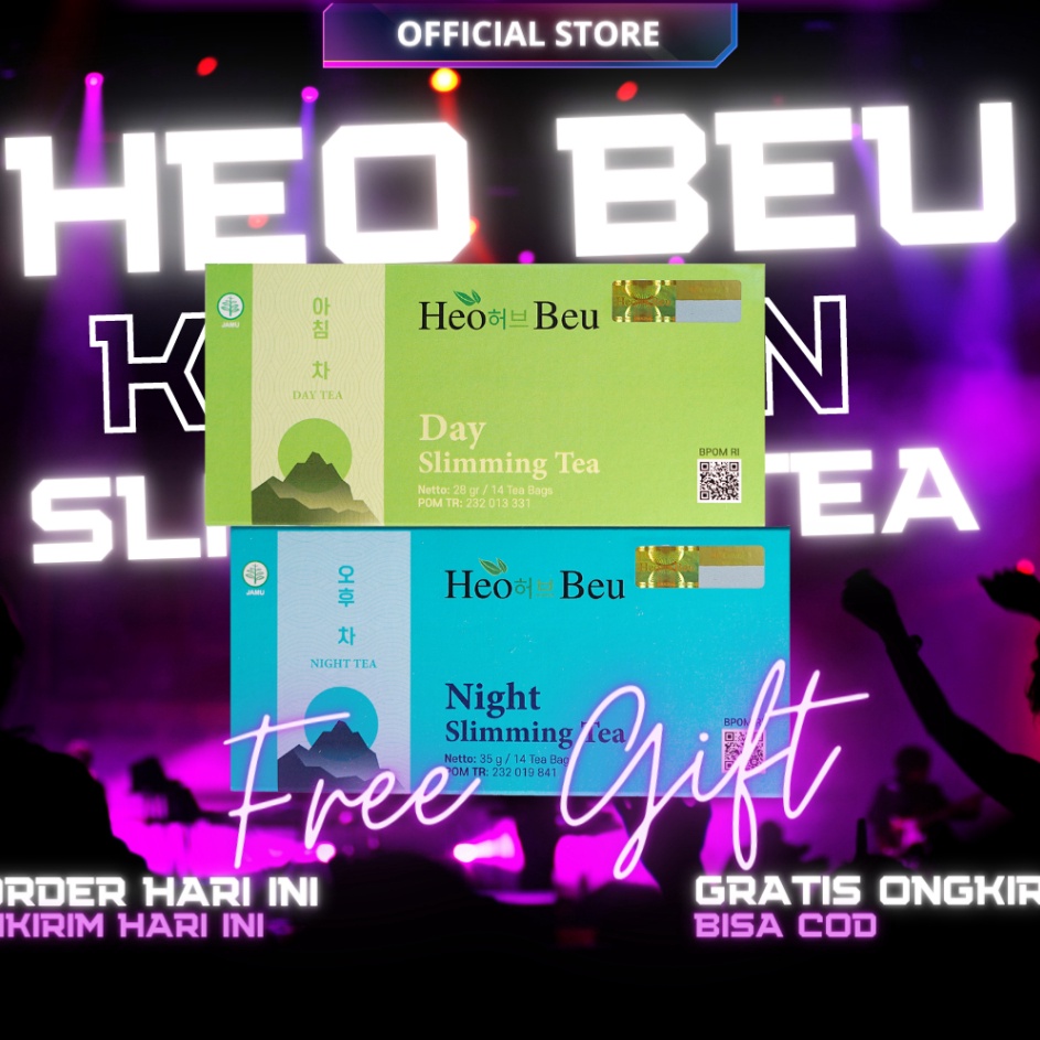 

✨MEGA ⚡ALE✨ [LANGSUNG KIRIM] COD HEO BEU SLIMMING TEA KOREA DAY & NIGHT / TEH PELANGSING ORIGINAL TEH SIANG DAN MALAM / PEMBERSIH LEMAK / PENURUN BERAT BADAN, HEO BEU SLIMMING TEA ORIGINAL, HEO BEU SLIMMING TEA ASLI KOREA TEA PELANGSING HEOBEU HOEB