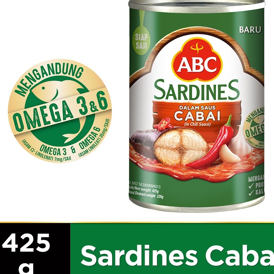 

♧ XX 6631 ABC Sarden Saus Cabai 425 g ⚡COD⚡ ♘