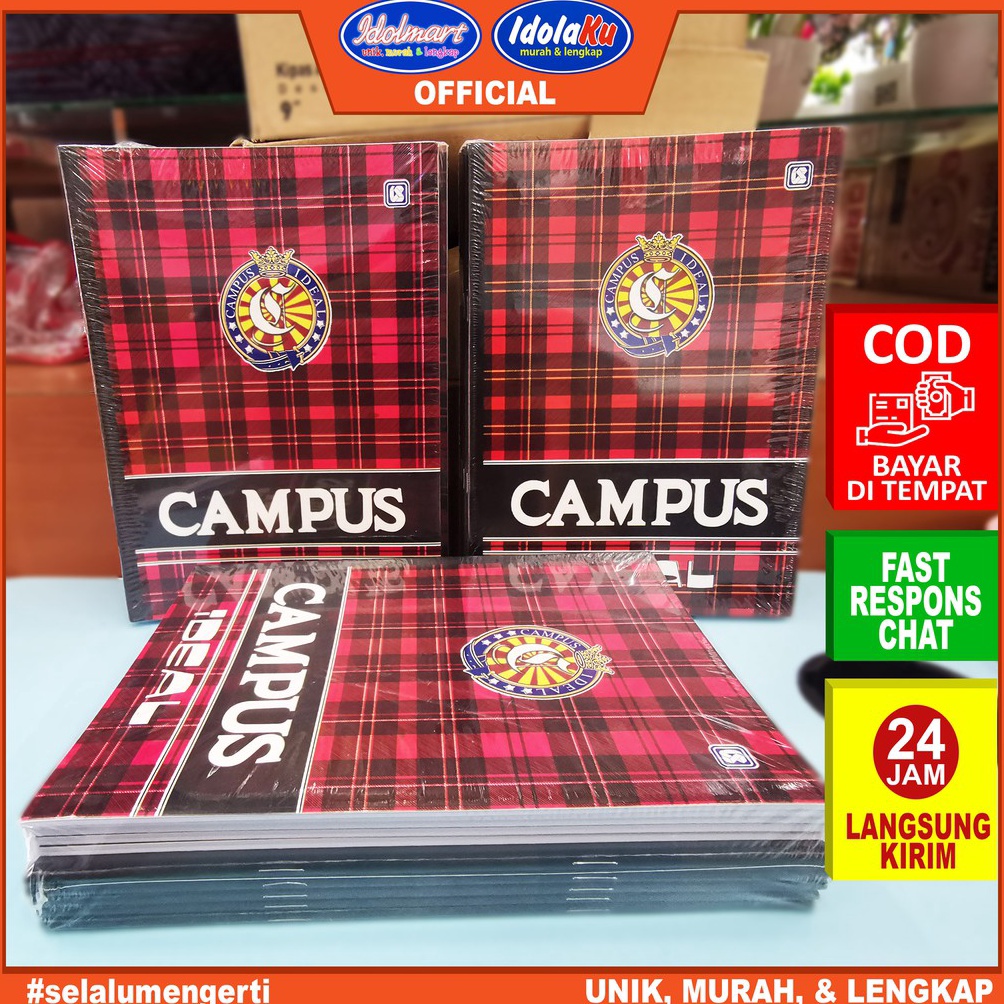 

Promo 8.8 IDOLMART Buku Tulis Campus Ideal isi 50 Lembar