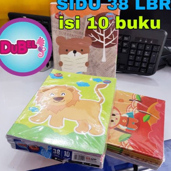 

♚ XIX 19106 Buku Tulis Sidu 38 Lembar isi 10 Buku Terlaris 个