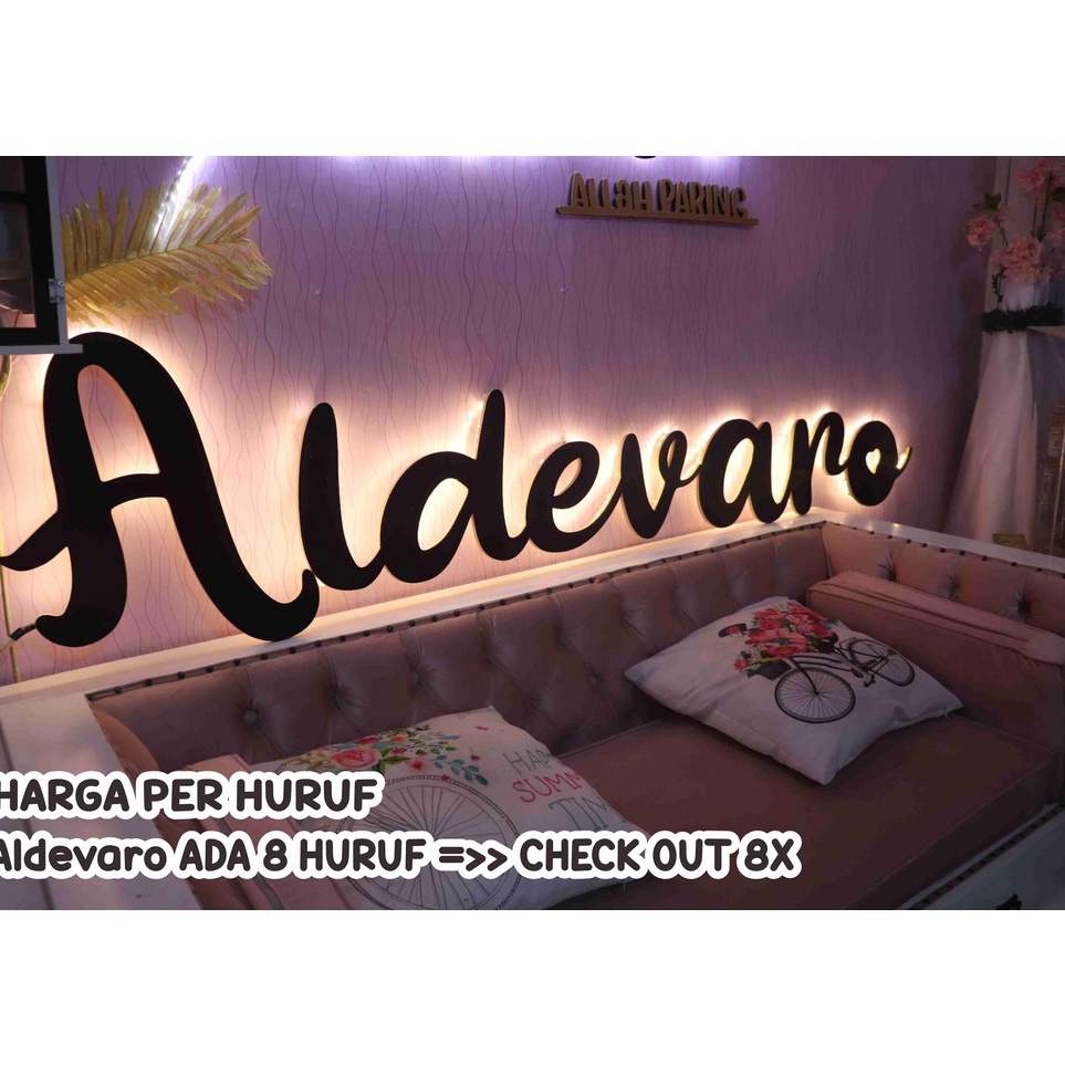 ➽Stock Banyak 96GAP CUSTOM UKIR PER HURUF / custom nama aesthetic / nama kayu aesthetic / tulisan uk