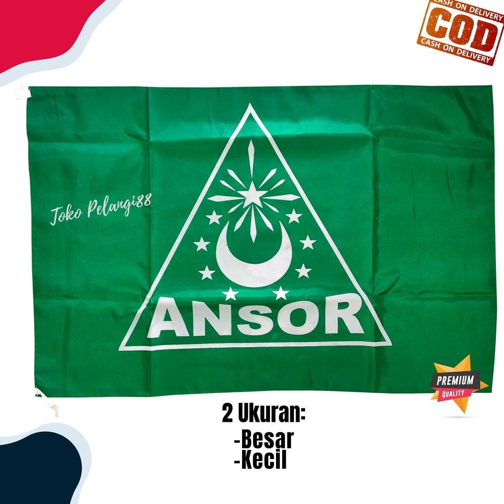 Terbaru Bendera Ansor Nu Banser Ranting Sablon Murah Besar Dan Kecil 80X120Cm
