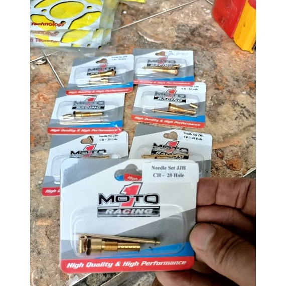 Harga Termuraah.. Jarum skep JJH set Nozzle Nozel hole 8 18 20 30 Moto1 needle jet karbu pwk 24.26.2