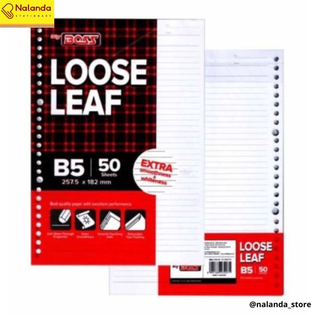 

Loose Leaf A5 50 Lembar - Nalanda Statonary