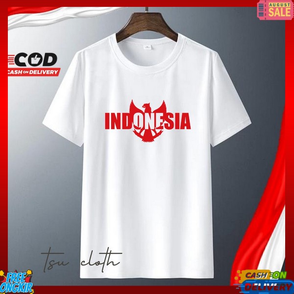 Hut Kemerdekaan Baju Dirgahayu Indonesia Dewasa Pria 17 Agustus 2023 Kaos 17 Agustus 2023 Dewasa Wan