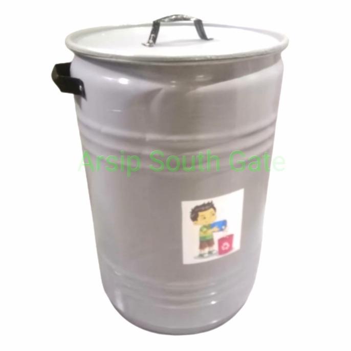 tong sampah plat besi tebal vol.80L Terjangkau