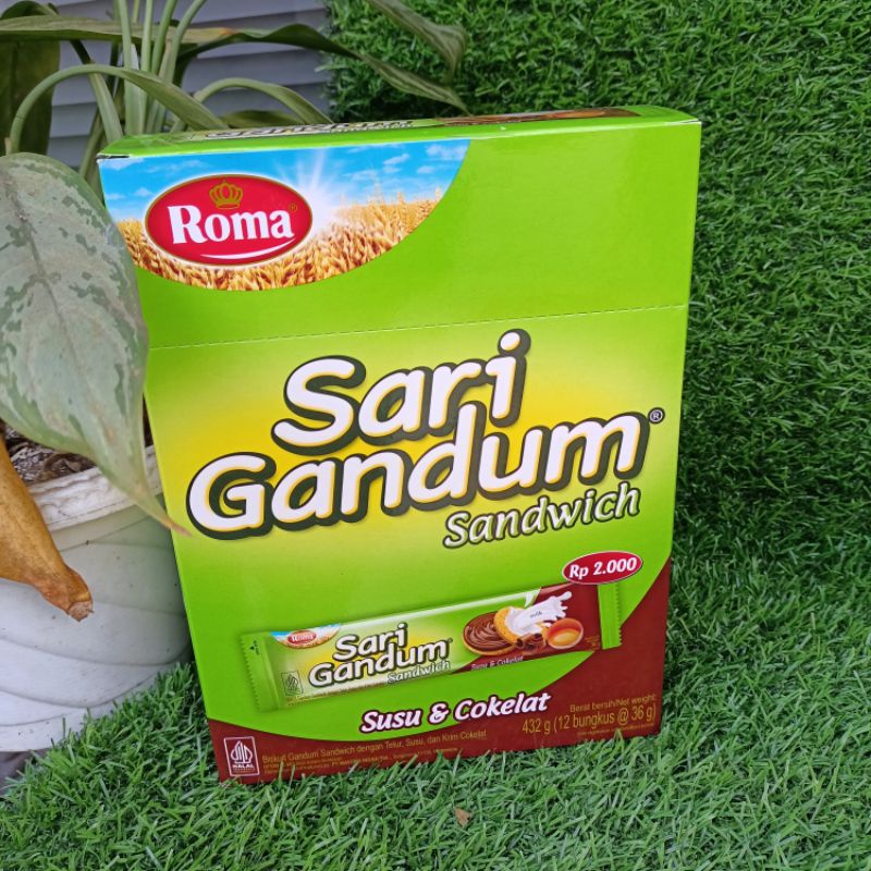 ROMA SARI GANDUM 1 BOX ISI 12PCS