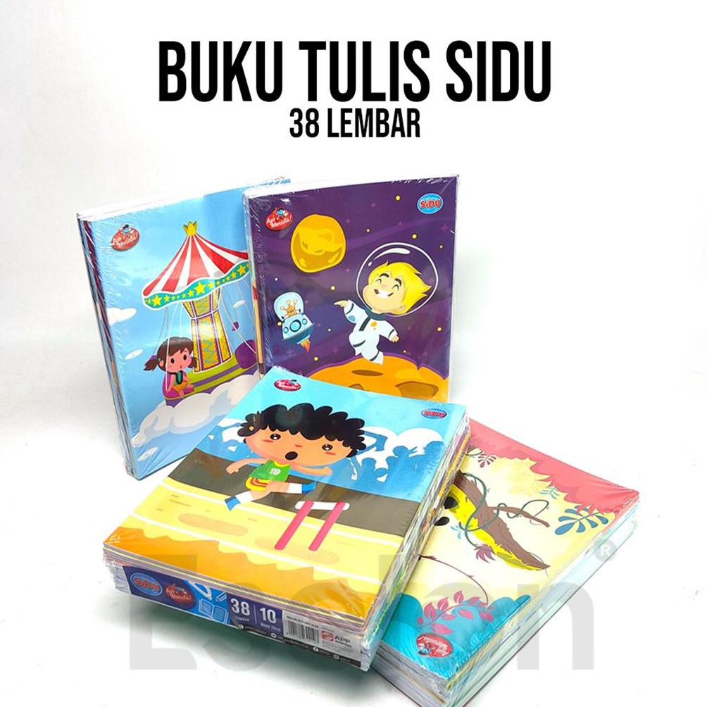 

ACP7V 10pcs Buku Tulis SIDU Garis 38lembar / 1pack Buku Tulis SIDU 38lembar / Buku Tulis SIDU e9seq