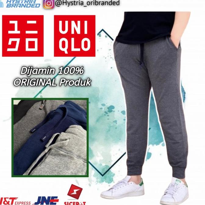 JOGGER UNIQLO ORIGINAL ASLI / JOGER PRIA / CELANA TRAINING OLAHRAGA