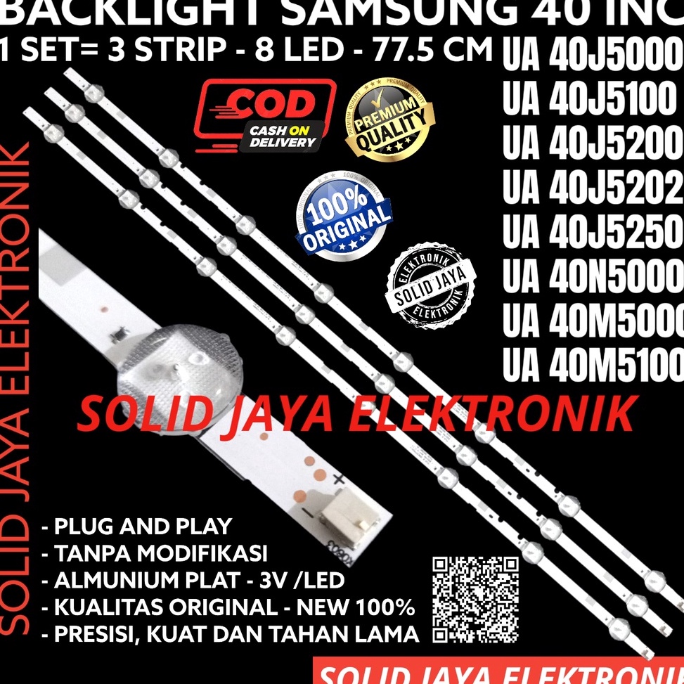↕Cgk BACKLIGHT LED TV SAMSUNG 40 INC UA 40J5000 40J5100 40J5200 40J5202 40J5250 40N5000 40N5100 40M5