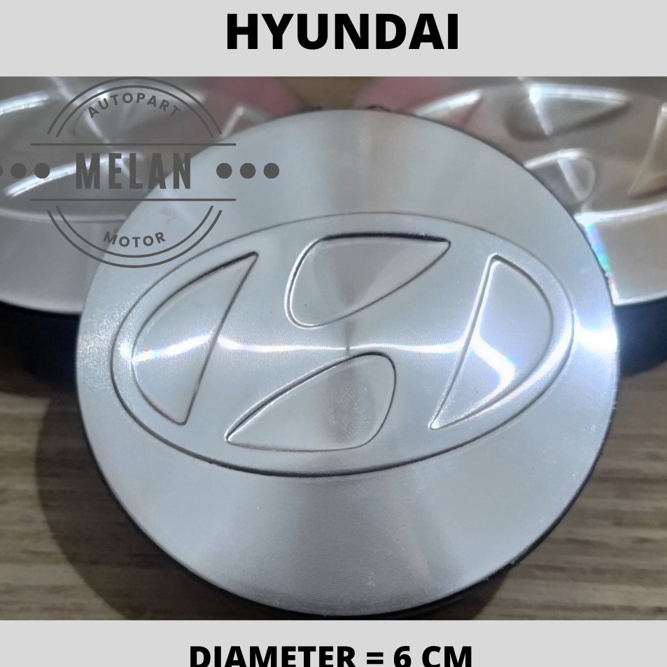 ➘ Dop Roda atau Tutup Velg Hyundai H1 All New Tucson Diameter 6 CM ❋ ☂