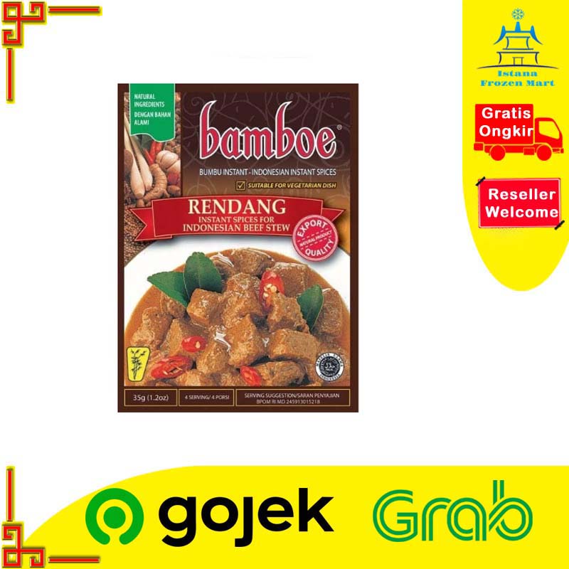 

Bumbu Rendang BAMBOE Bumbu Masak Instan 35 GR