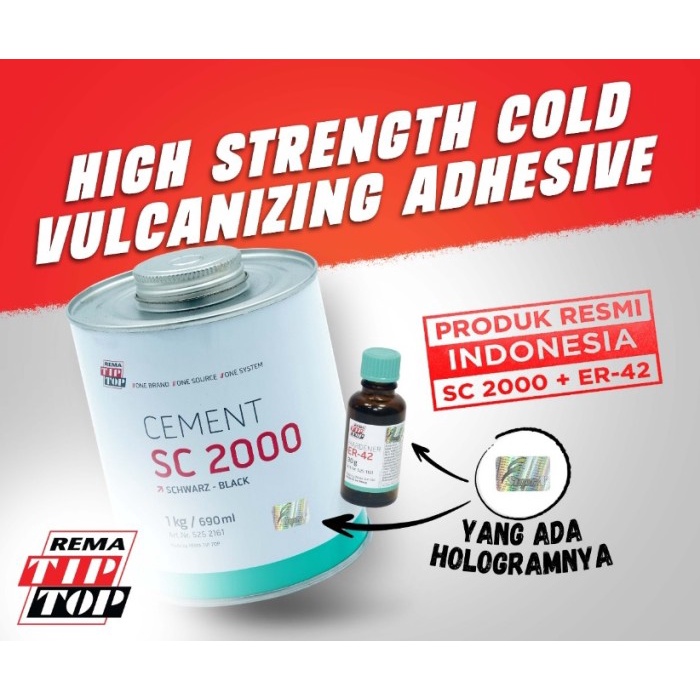 Lem Conveyor Sc2000 ( 1Kg ) Black + Hardener Rema Tip Top