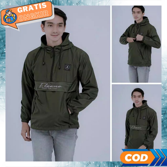 Jaket Pria Waterproof Terbaru 2023 Parasit Olahraga Laki Laki Distro Jaket Cowok Keren Dewasa Parasu
