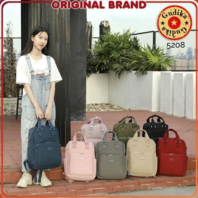 Tas Ransel Laptop USB gudika 5208 Nylon Waterproof muat laptop 15 inci